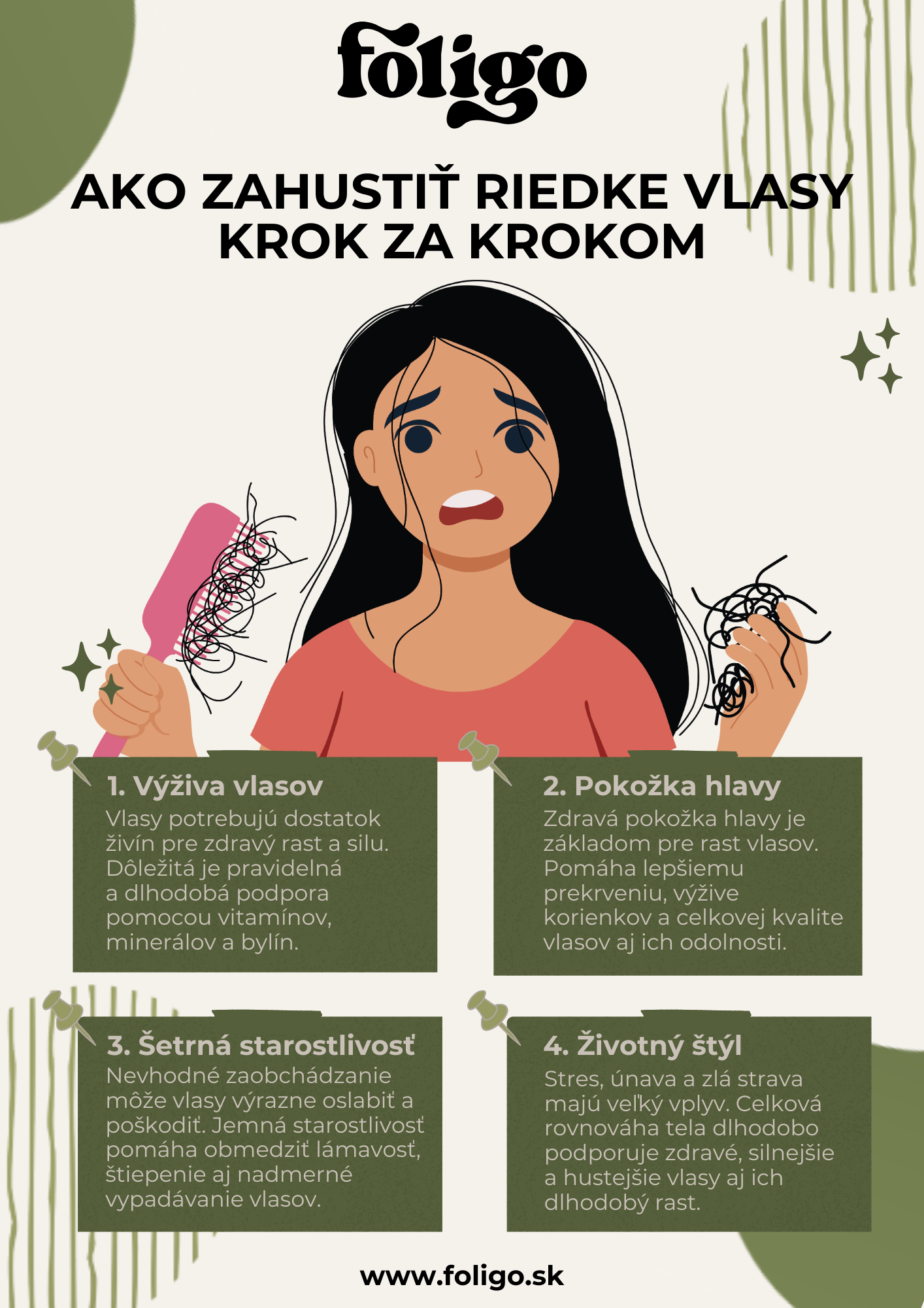 Infografika: Ako podporiť hustotu riedkych vlasov